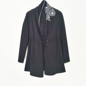 NWT LANE BRYANT Open Front Embroidered Cardigan 1X